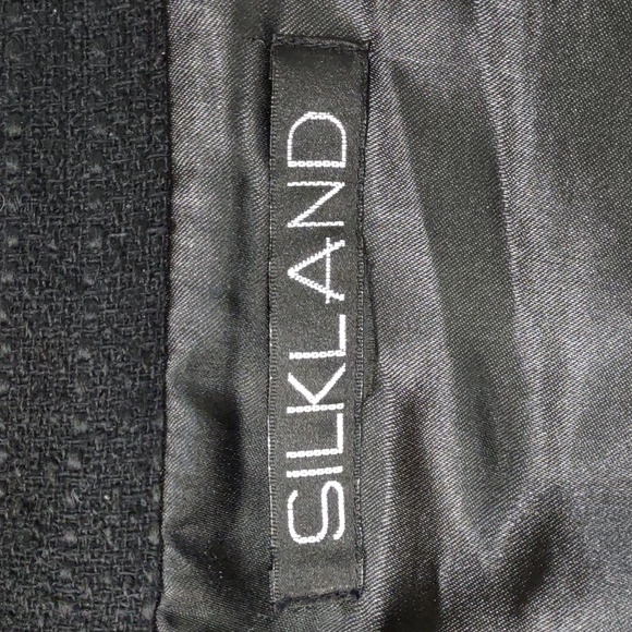 Silkland Nubby Raw Silk Jacket w/Sequin Accents - Picture 8 of 9